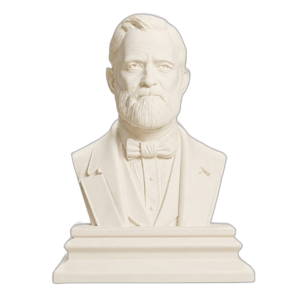 Ulysses S. Grant Ivory White collectible bust