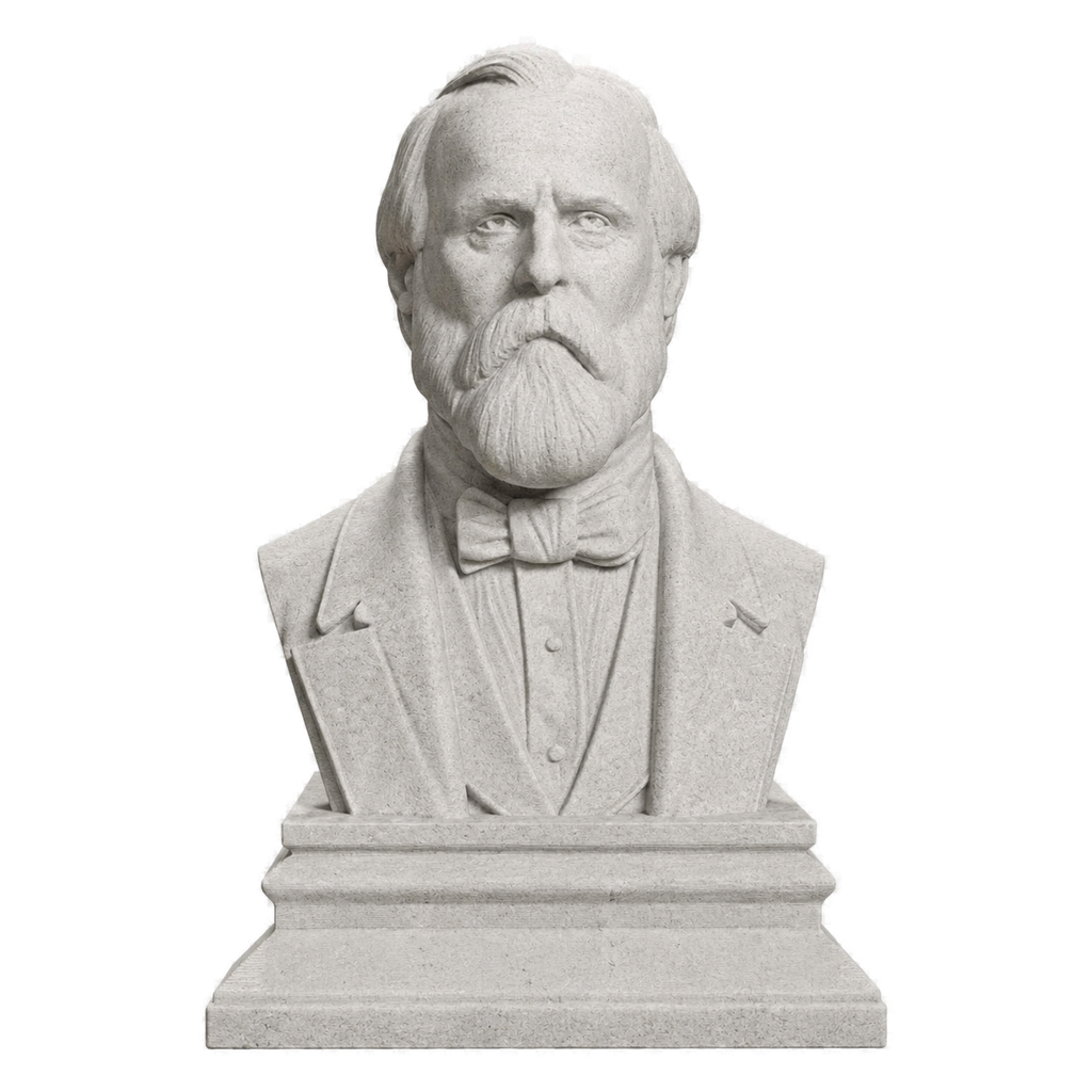 Rutherford B. Hayes Marble Stone collectible bust