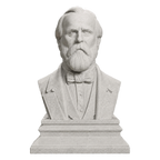 Rutherford B. Hayes Marble Stone collectible bust