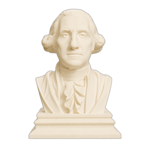 George Washington Ivory White collectible bust