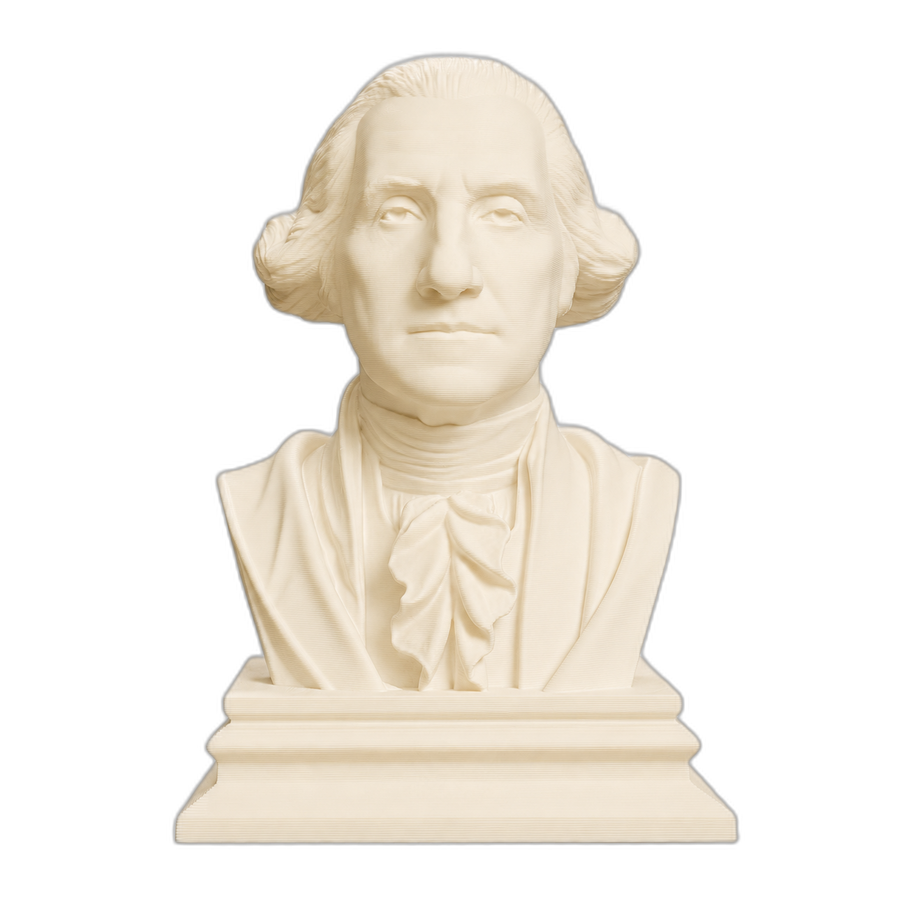 George Washington Ivory White collectible bust