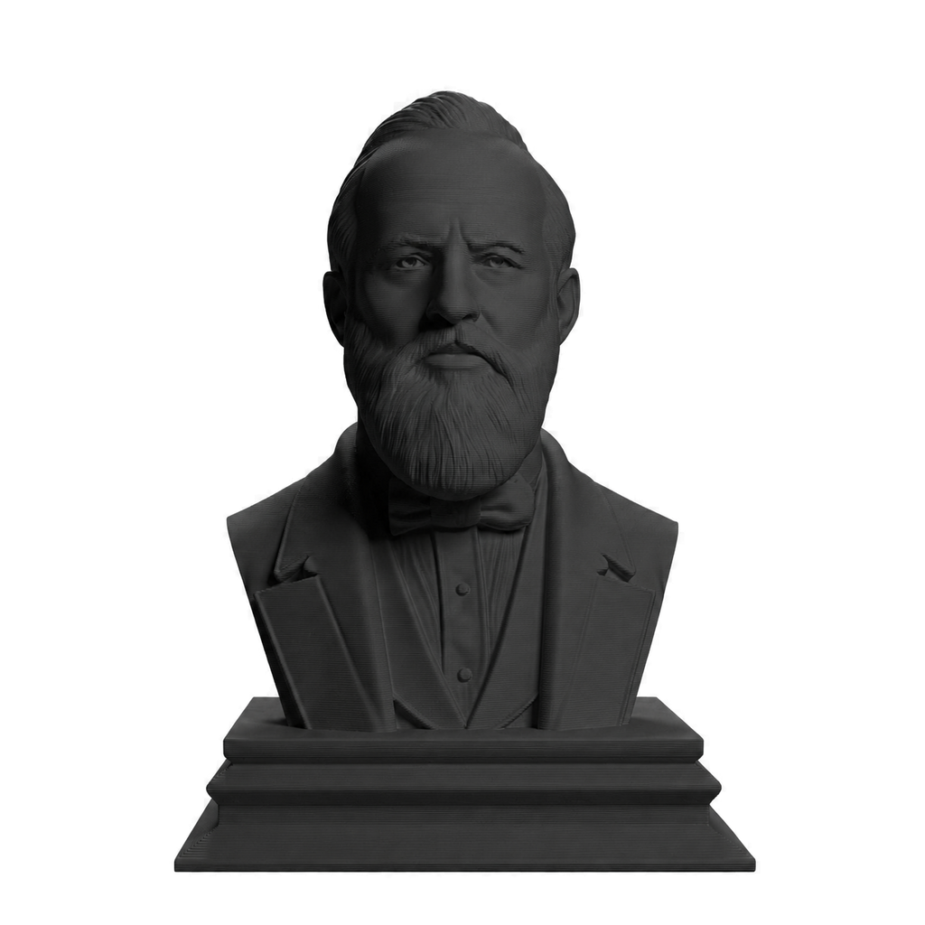 James A. Garfield Charcoal Black collectible bust