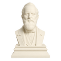 James A. Garfield Ivory White collectible bust