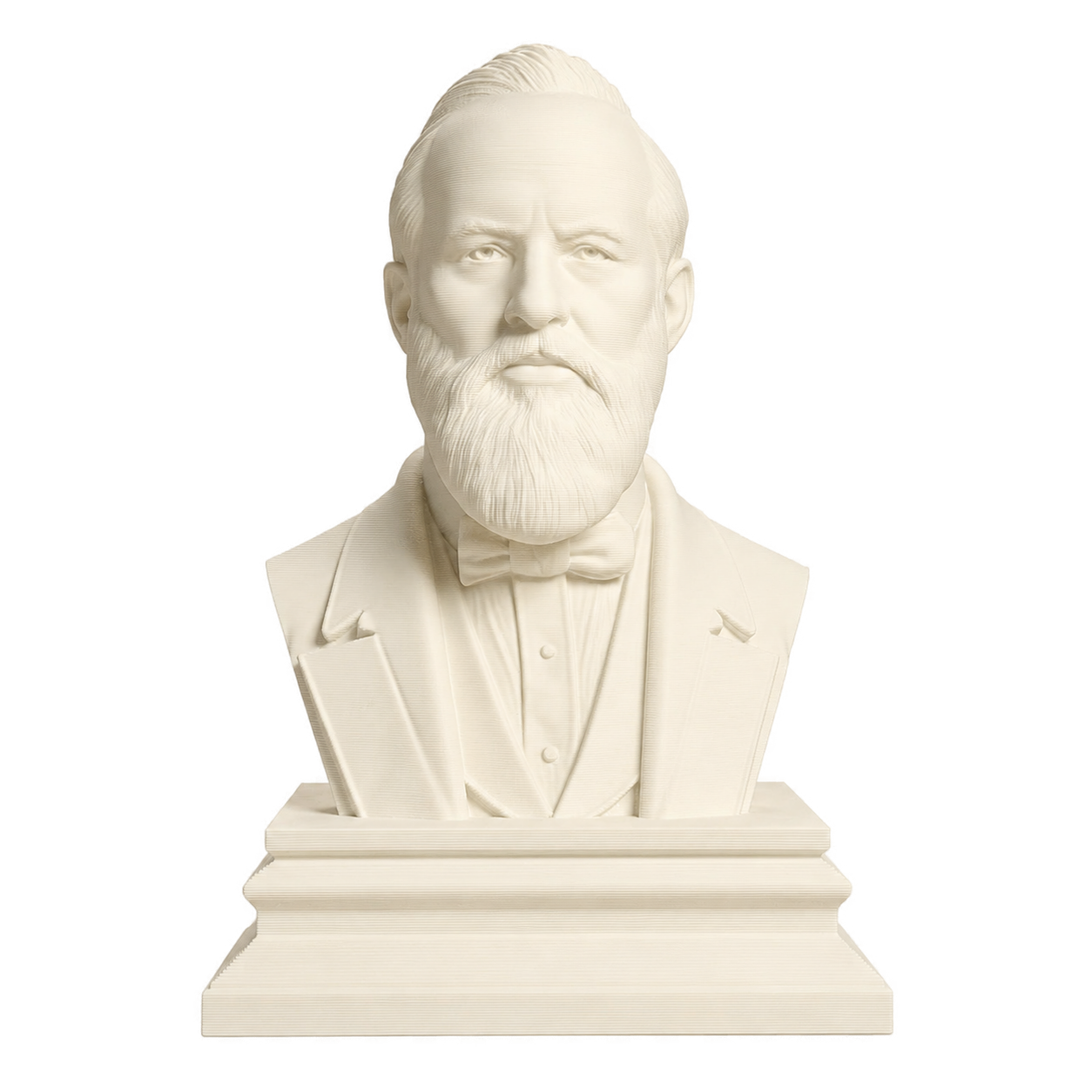 James A. Garfield Ivory White collectible bust