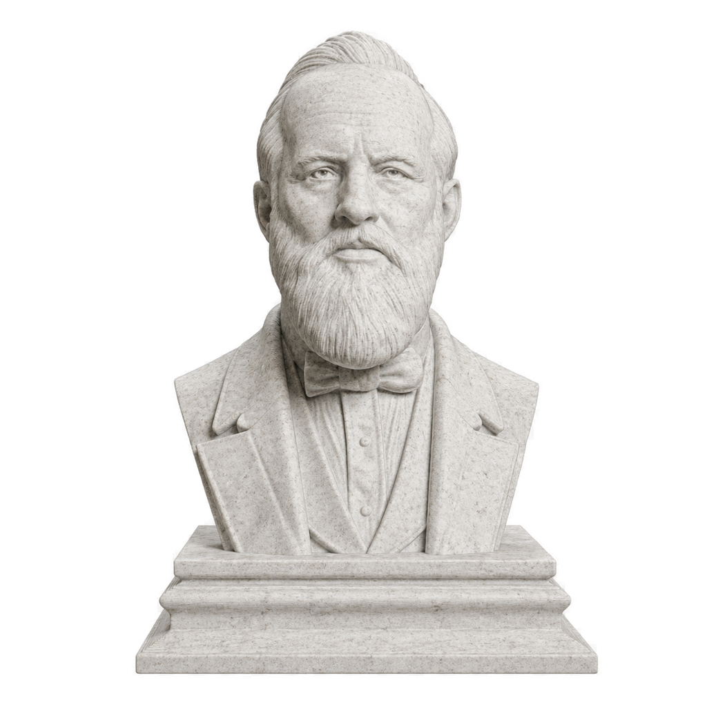 James A. Garfield Marble Stone collectible bust