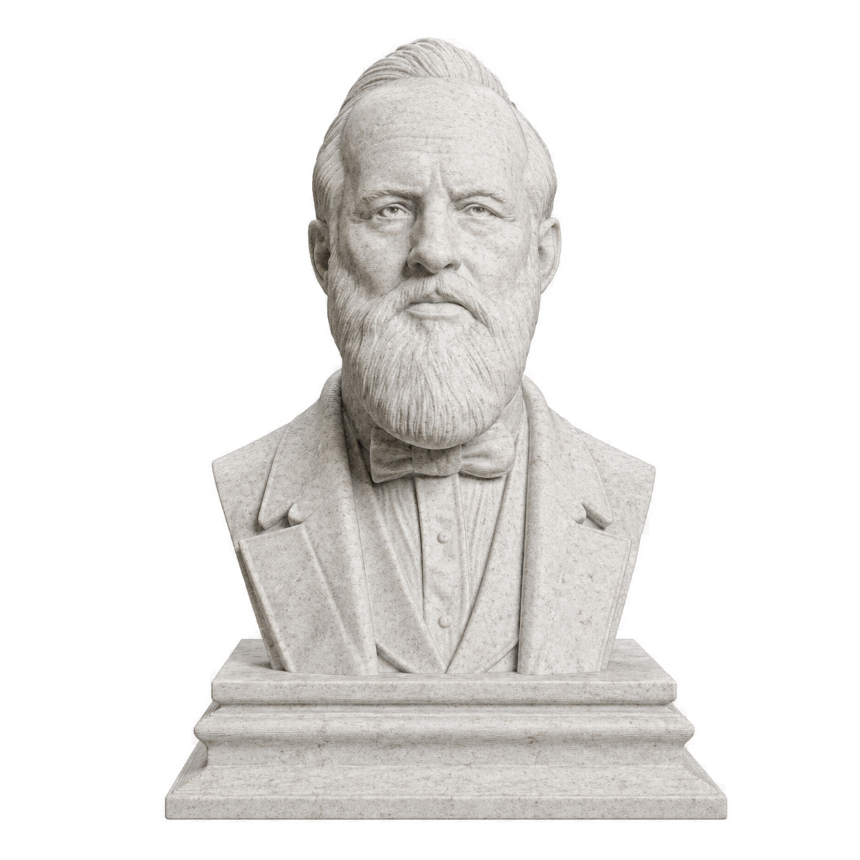 James A. Garfield Marble Stone collectible bust