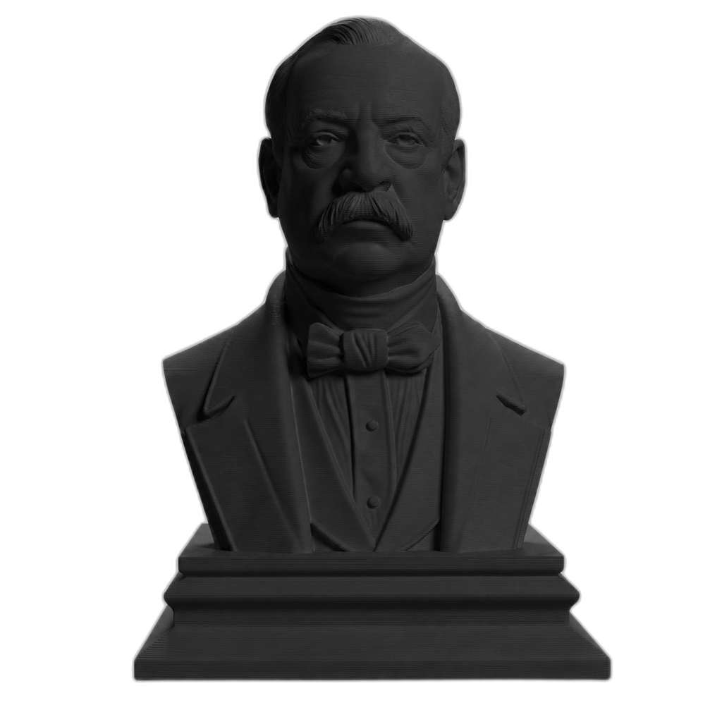Grover Cleveland Charcoal Black collectible bust
