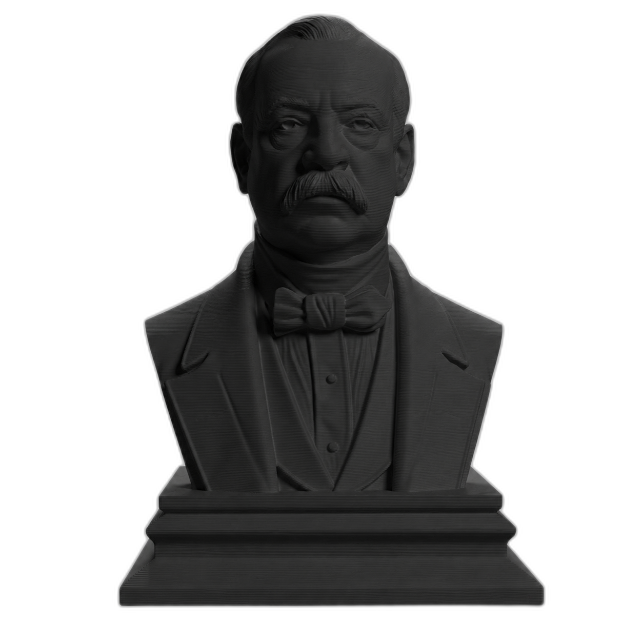 Grover Cleveland Charcoal Black collectible bust