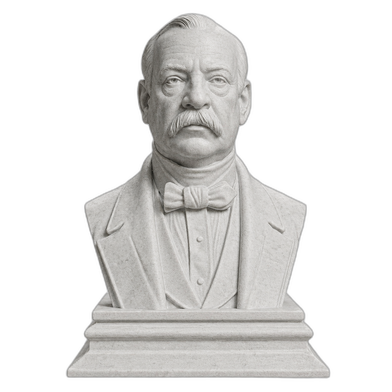 Grover Cleveland Marble Stone collectible bust