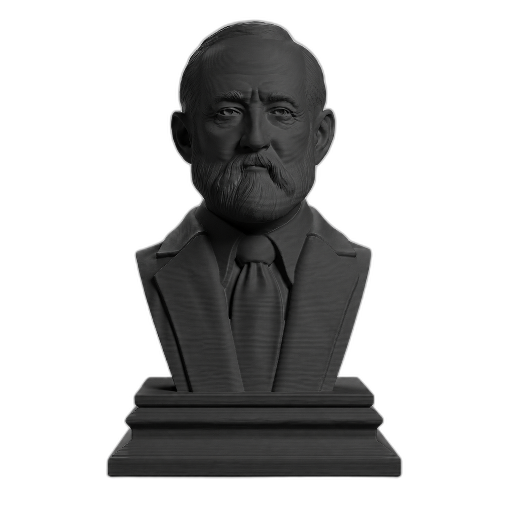 Benjamin Harrison Charcoal Black collectible bust