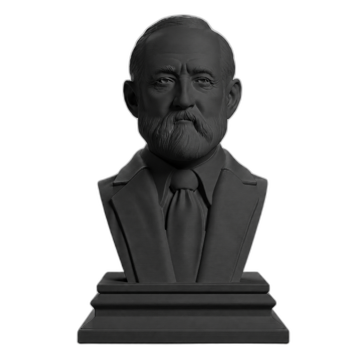 Benjamin Harrison Charcoal Black collectible bust