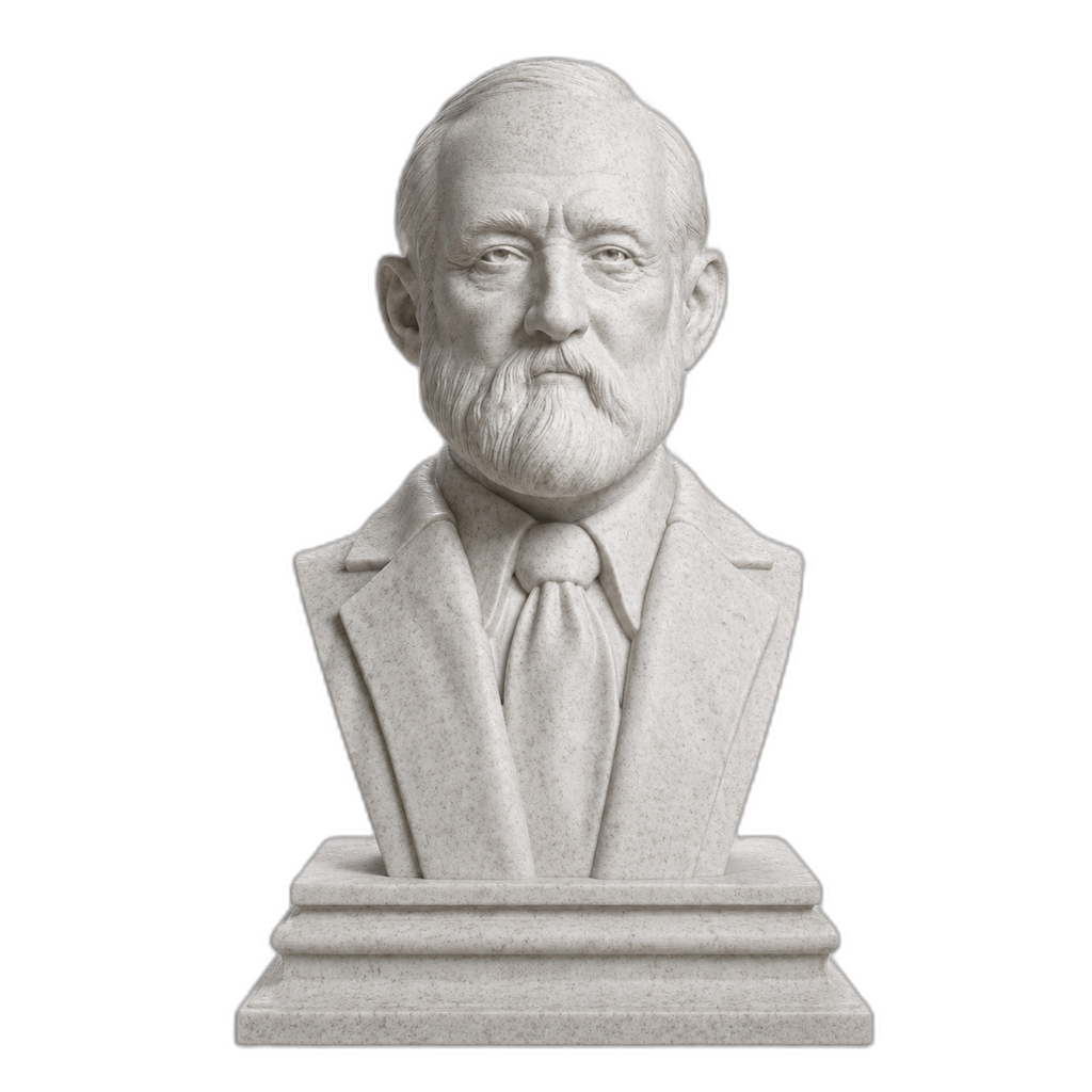 Benjamin Harrison Marble Stone collectible bust