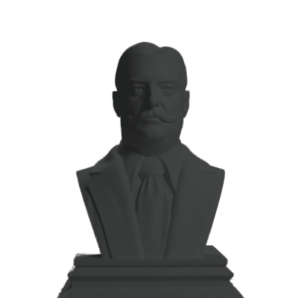 William Howard Taft Charcoal Black collectible bust
