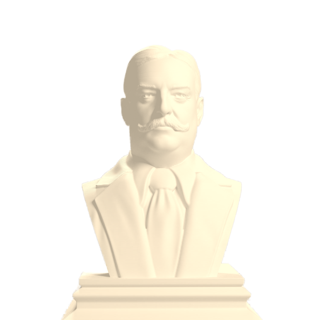 William Howard Taft Ivory White collectible bust