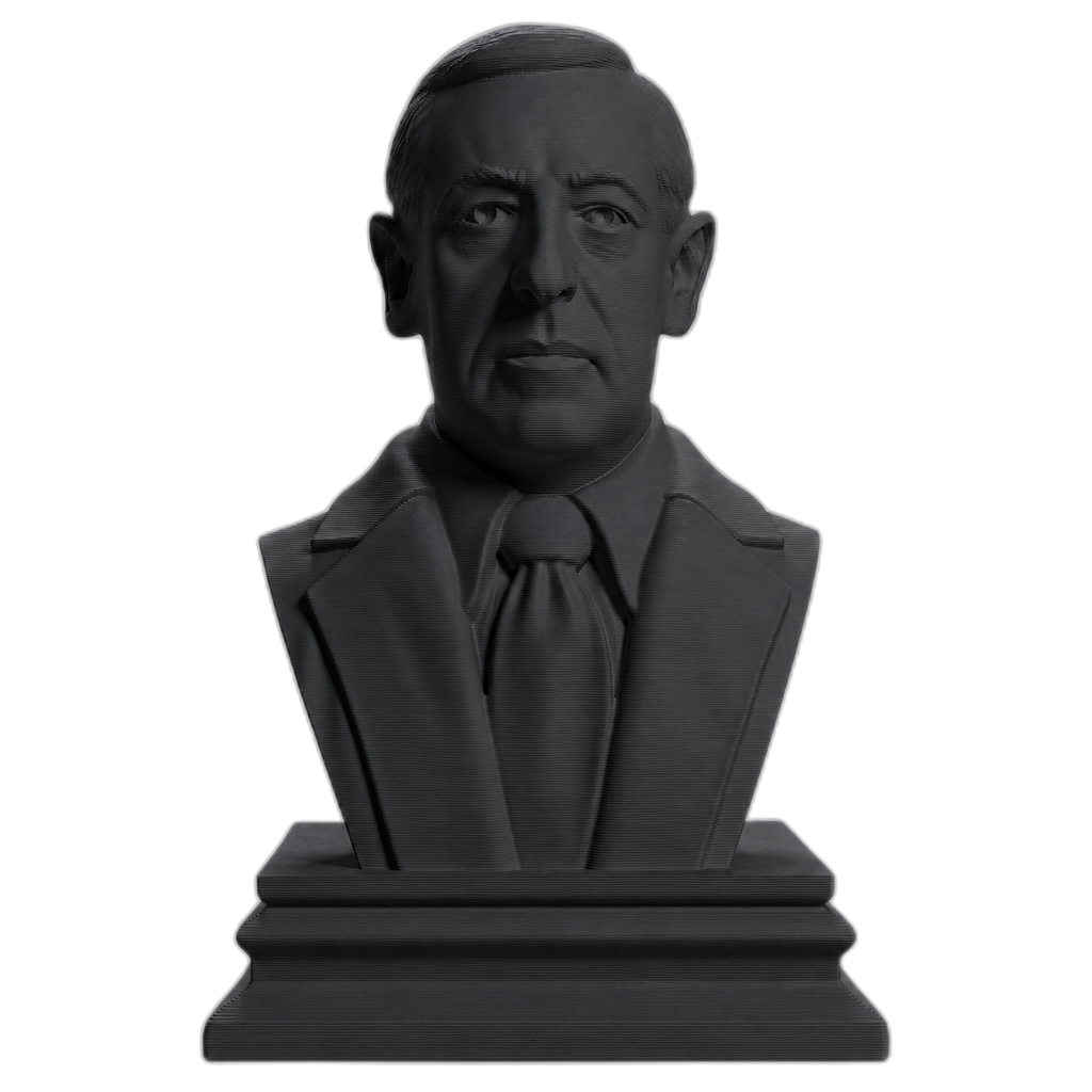 Woodrow Wilson Charcoal Black collectible bust