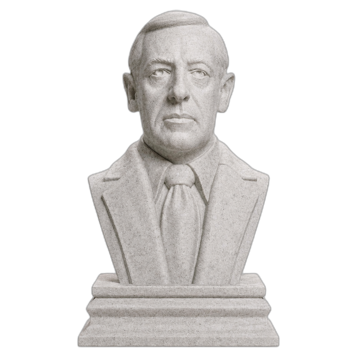 Woodrow Wilson Marble Stone collectible bust