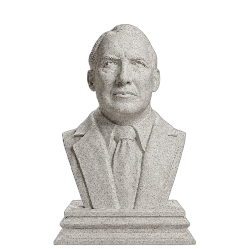 Warren G. Harding Marble Stone collectible bust