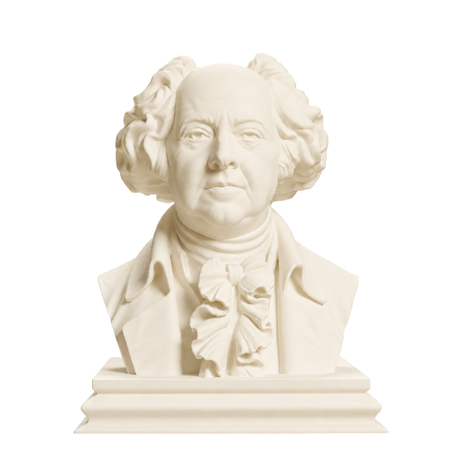 John Adams Ivory White collectible bust