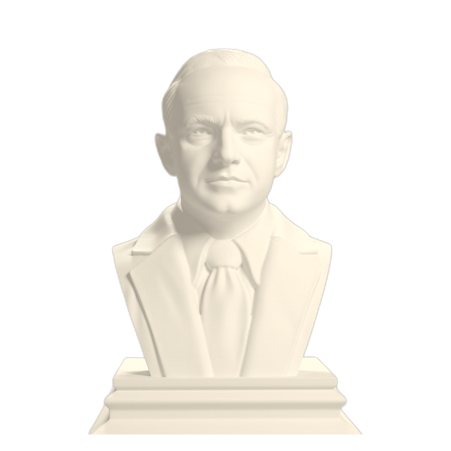 Calvin Coolidge Ivory White collectible bust