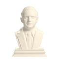 Calvin Coolidge Ivory White collectible bust