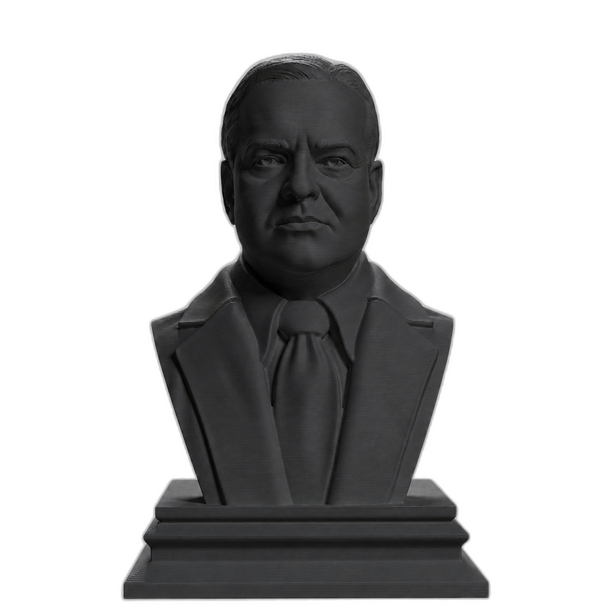 Herbert Hoover Charcoal Black collectible bust