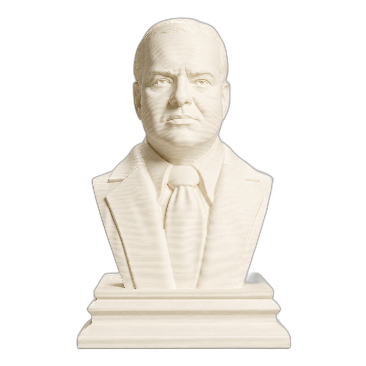 Herbert Hoover Ivory White collectible bust