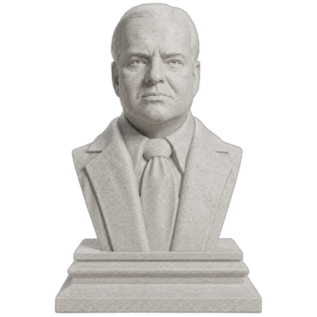 Herbert Hoover Marble Stone collectible bust