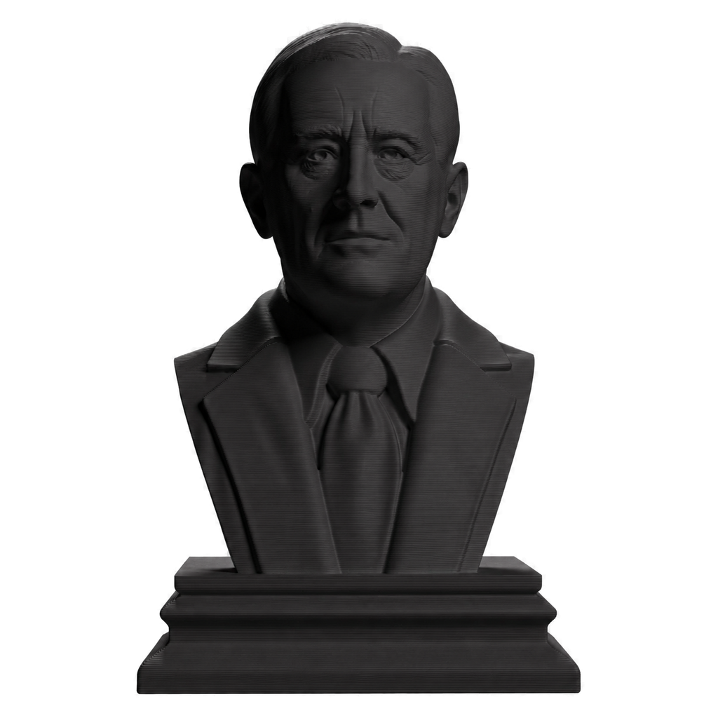 Franklin D. Roosevelt Charcoal Black collectible bust