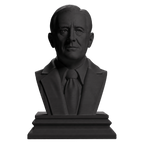Franklin D. Roosevelt Charcoal Black collectible bust