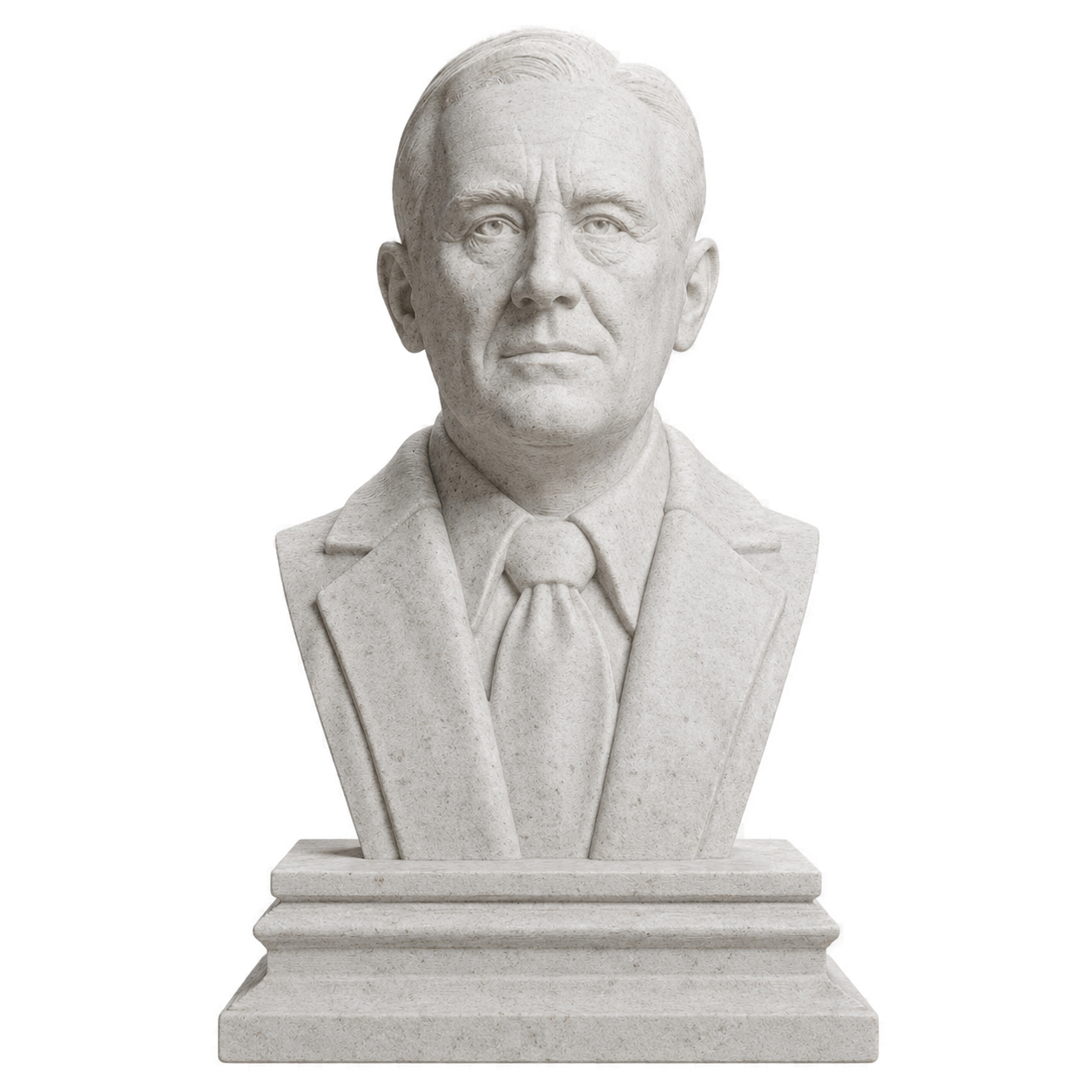 Franklin D. Roosevelt Marble Stone collectible bust