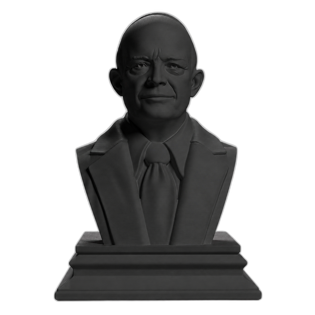 Dwight D. Eisenhower Charcoal Black collectible bust