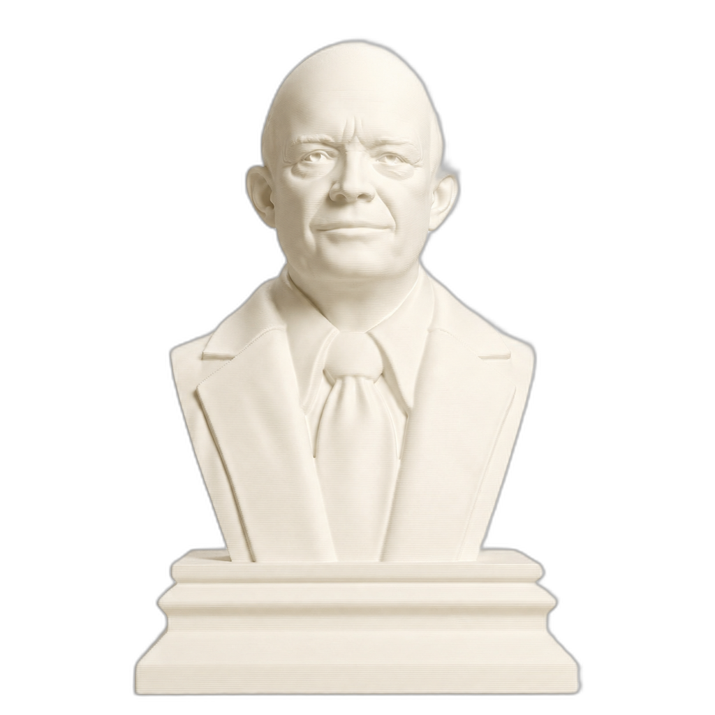 Dwight D. Eisenhower Ivory White collectible bust