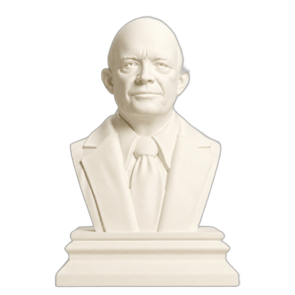 Dwight D. Eisenhower Ivory White collectible bust