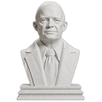 Dwight D. Eisenhower Marble Stone collectible bust