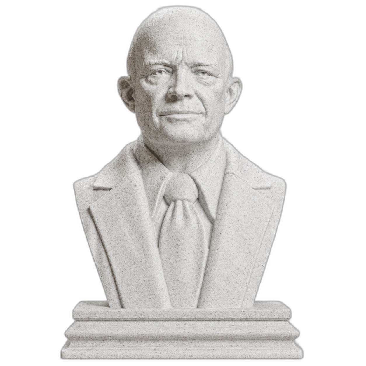 Dwight D. Eisenhower Marble Stone collectible bust