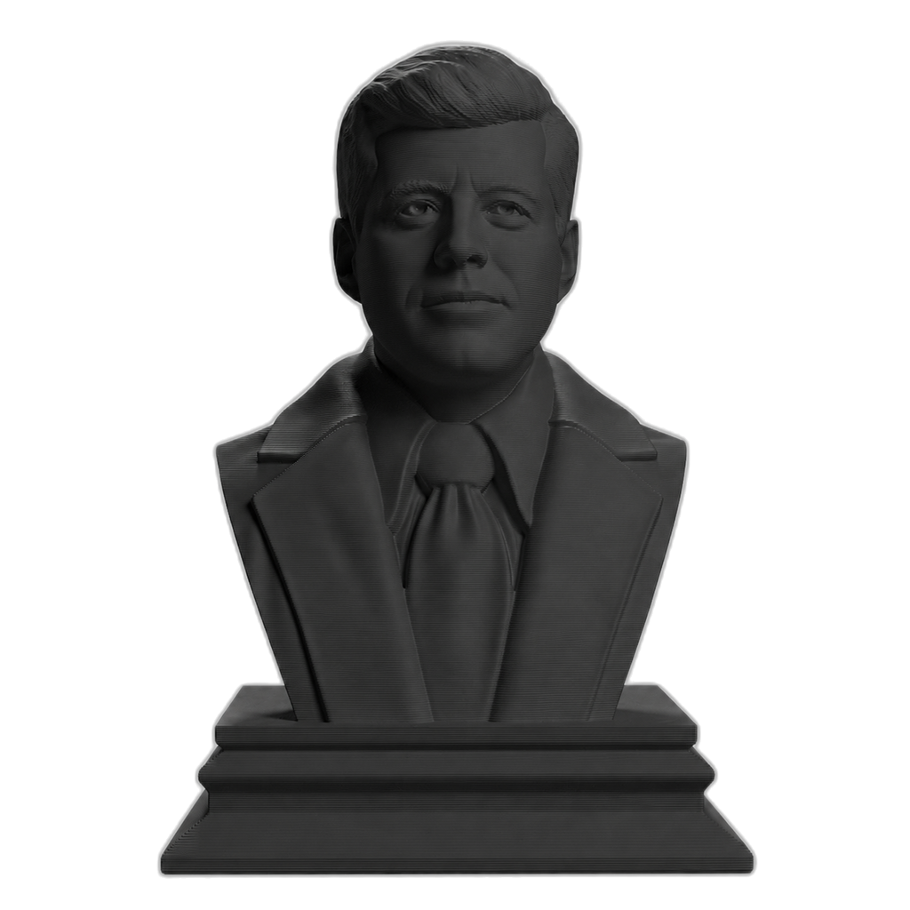 John F. Kennedy Charcoal Black collectible bust