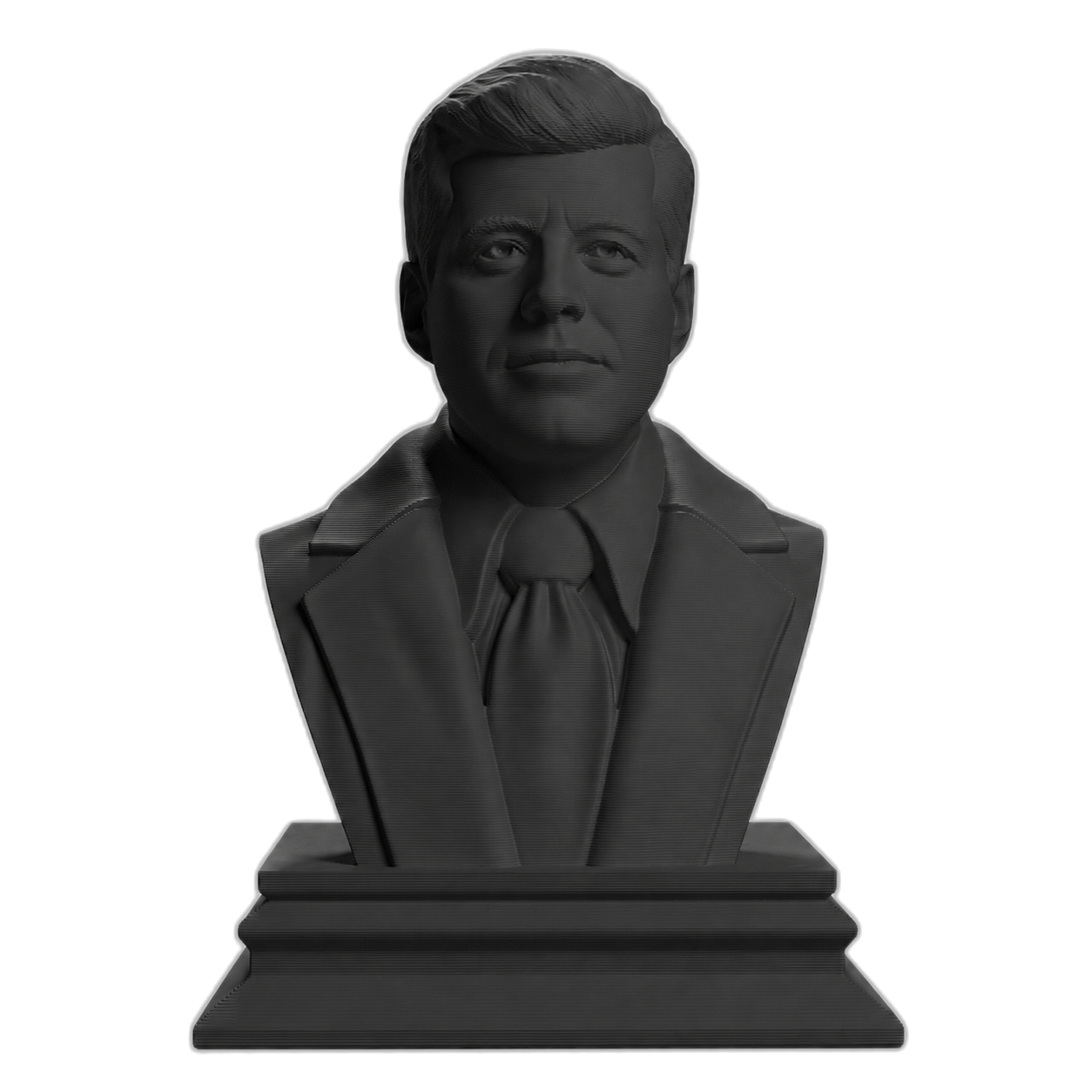 John F. Kennedy Charcoal Black collectible bust