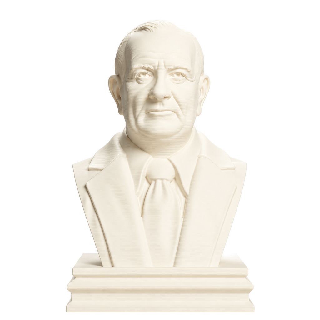 Lyndon B. Johnson Ivory White collectible bust