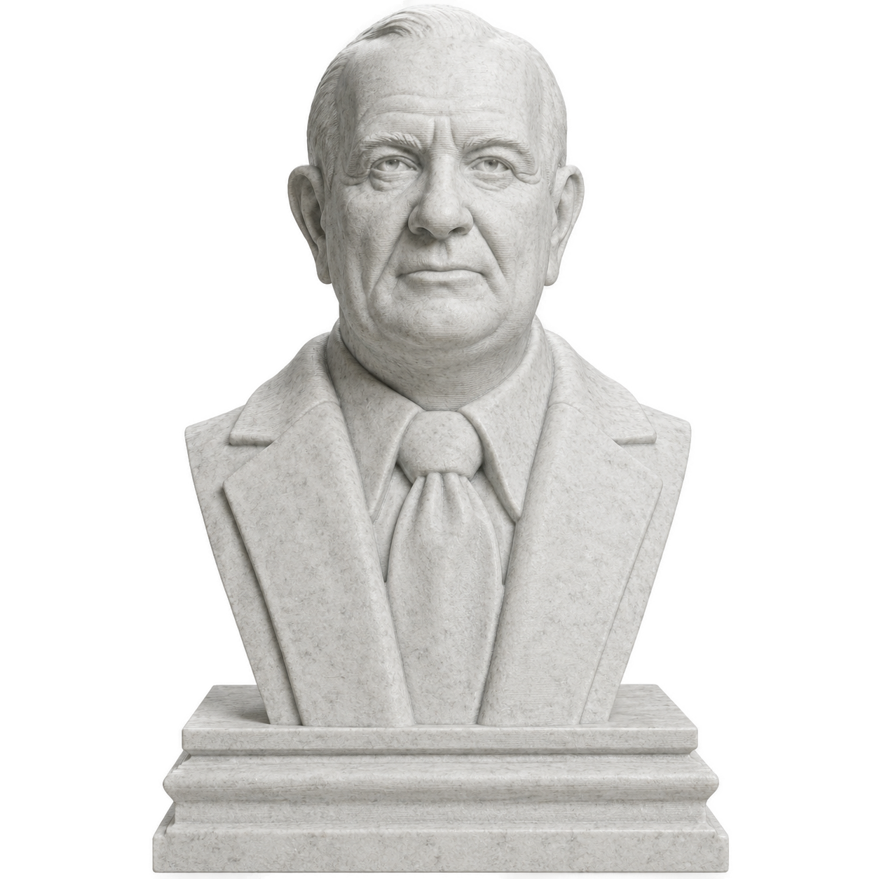 Lyndon B. Johnson Marble Stone collectible bust
