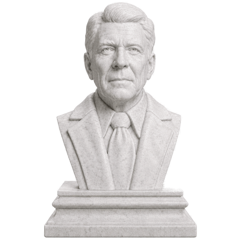 Ronald Reagan Marble Stone collectible bust