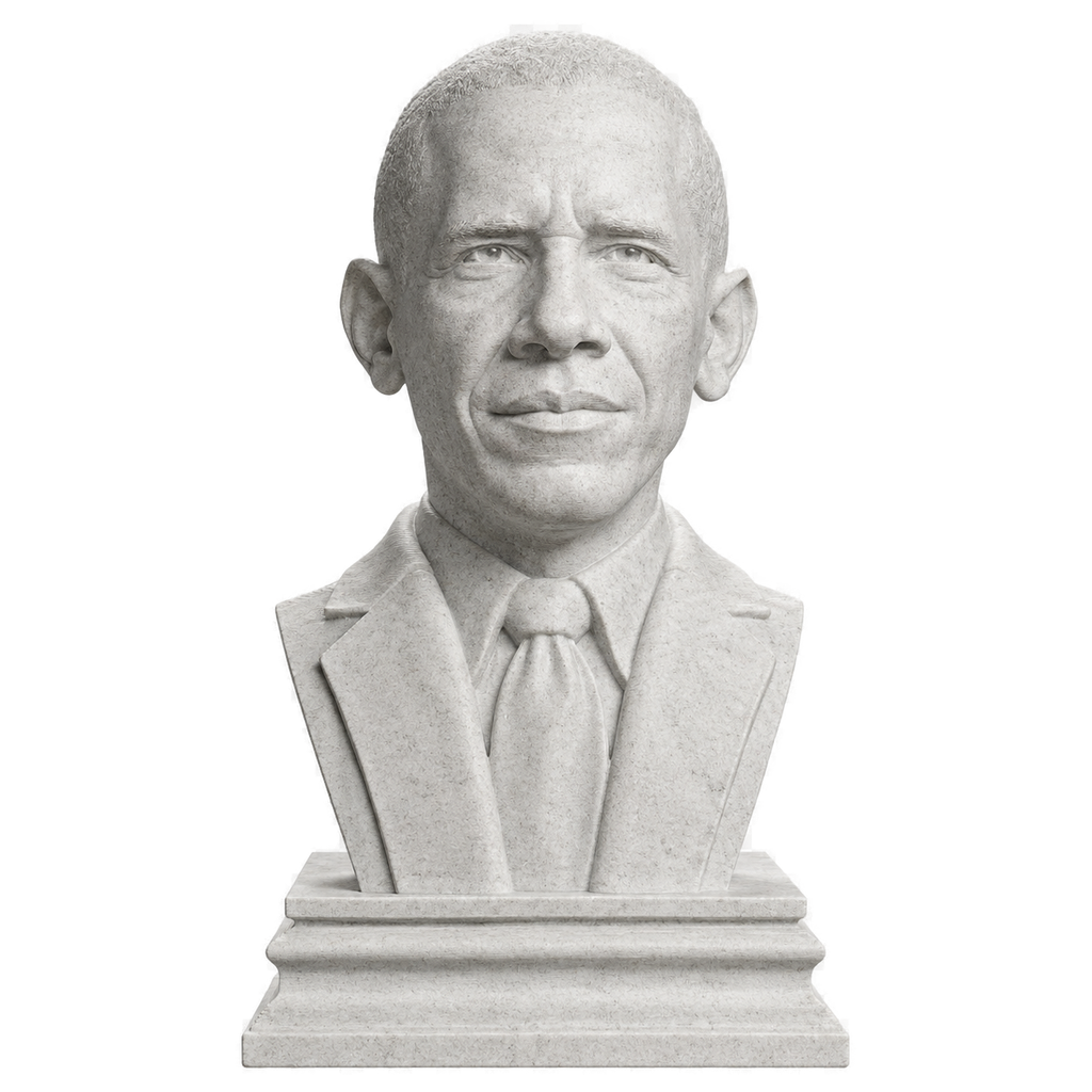 Barack Obama Marble Stone collectible bust