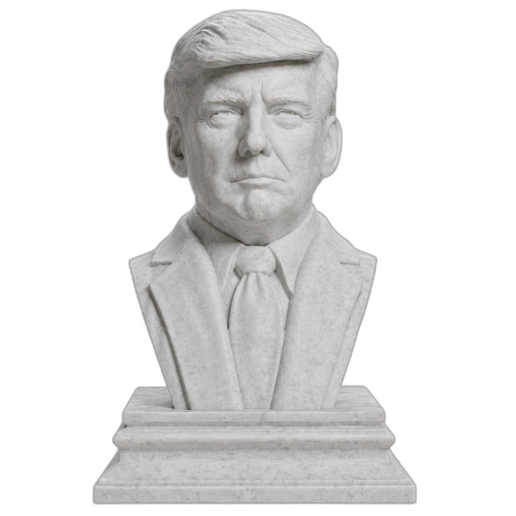 Donald J. Trump Marble Stone collectible bust