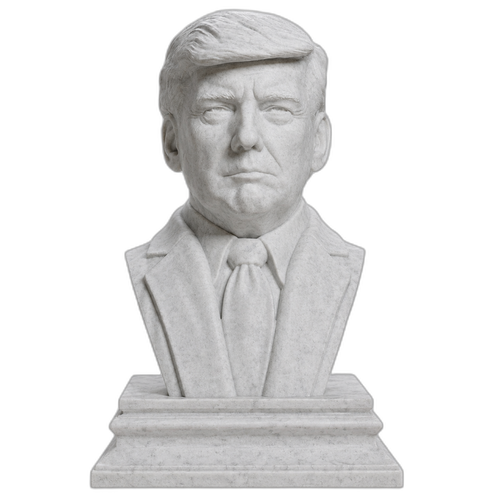 Donald J. Trump Marble Stone collectible bust