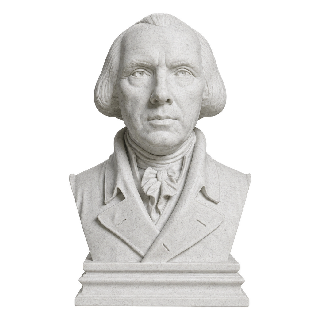 James Madison Marble Stone collectible bust