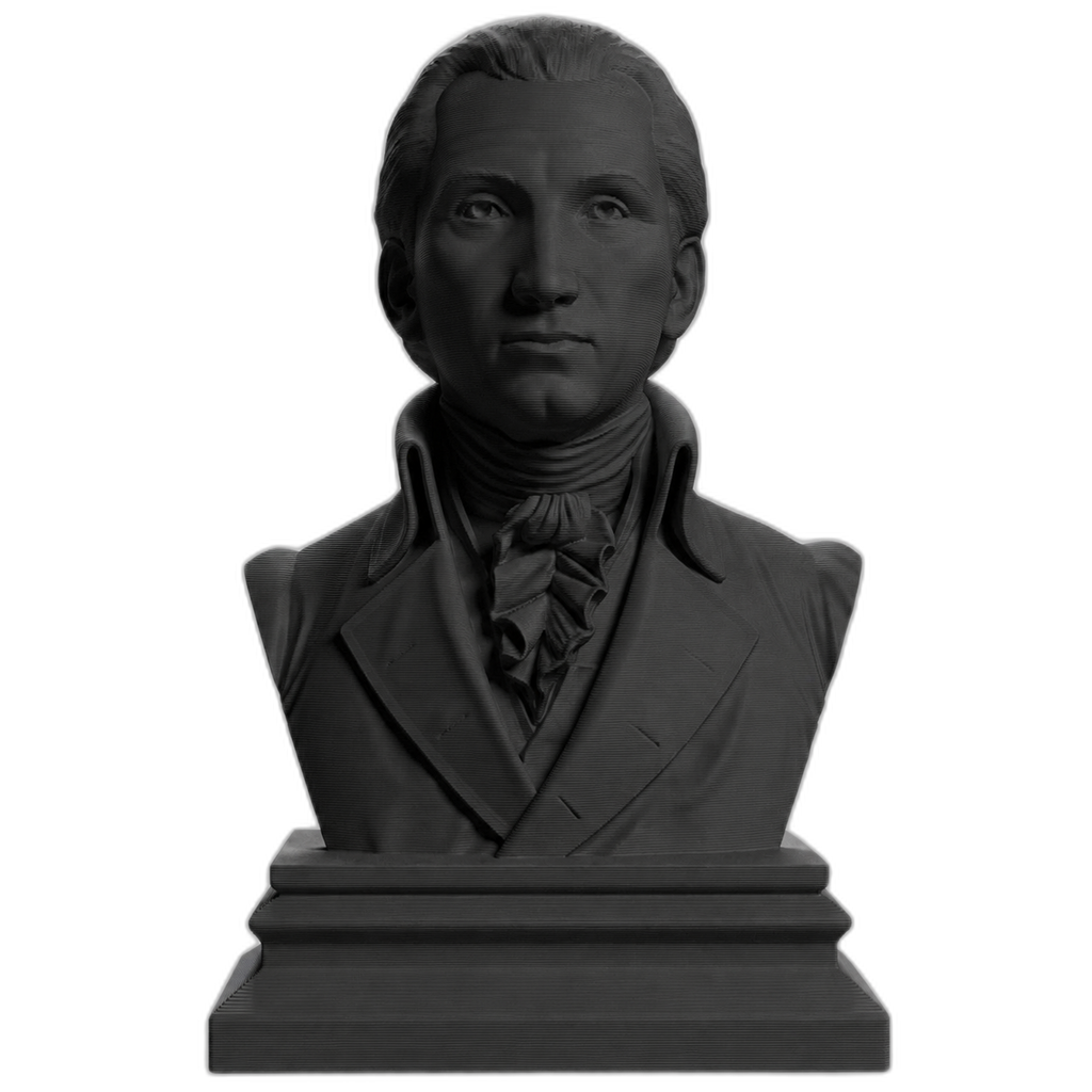 James Monroe Charcoal Black collectible bust