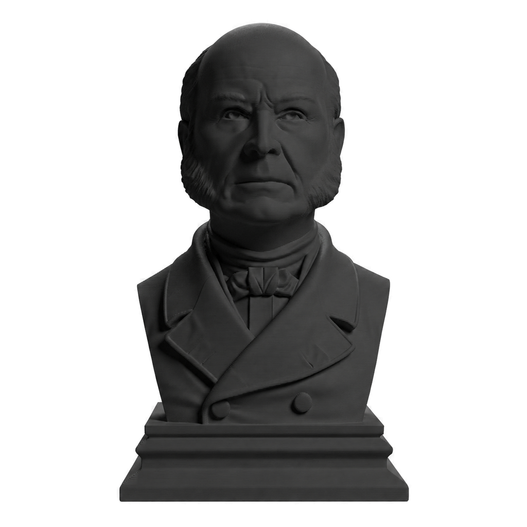 John Quincy Adams Charcoal Black collectible bust