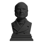 John Quincy Adams Charcoal Black collectible bust
