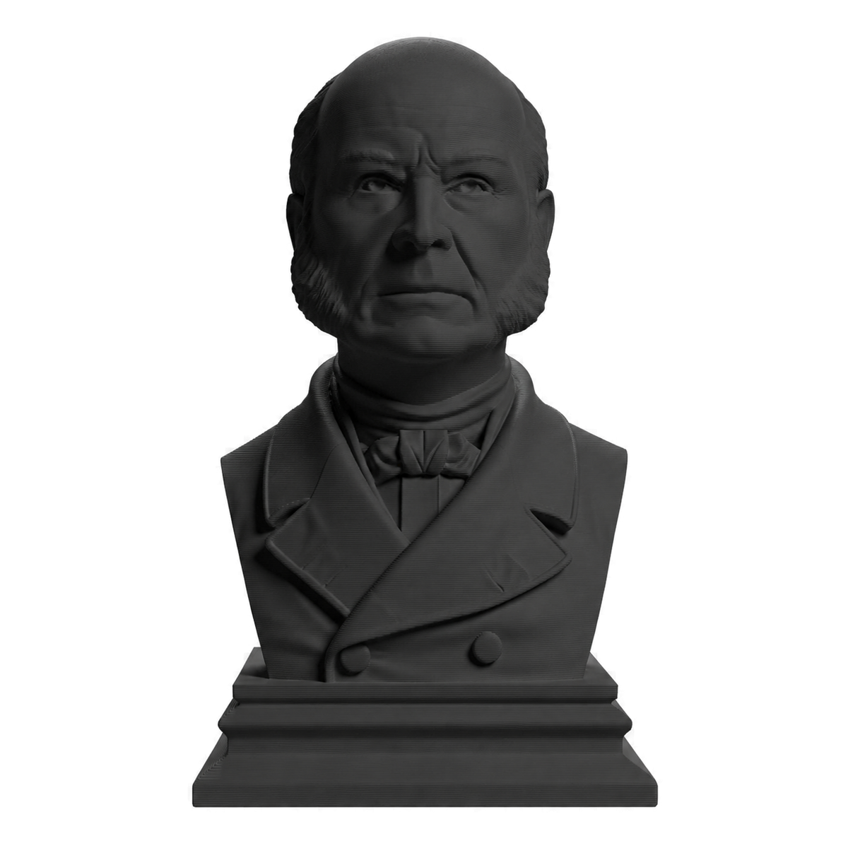 John Quincy Adams Charcoal Black collectible bust