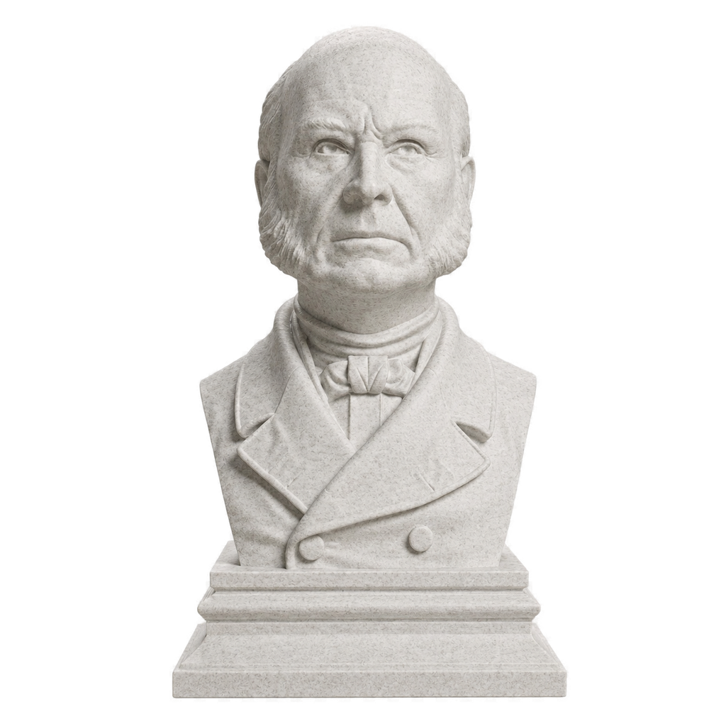 John Quincy Adams Marble Stone collectible bust