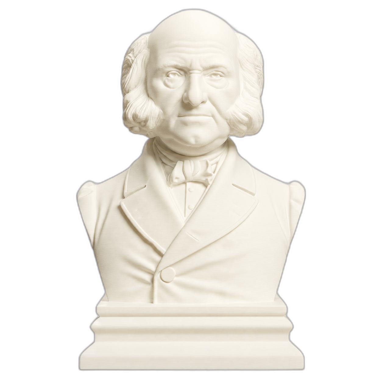 Martin Van Buren Ivory White collectible bust